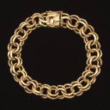 Charm Link Bracelet in 14k Yellow Gold