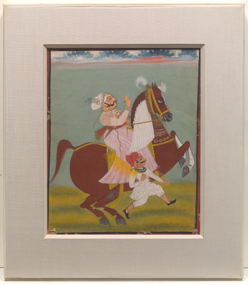 Rajasthan Equestrian Portrait, ca. Late 18th Century - Image 2 of 6