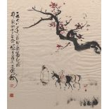 Plum Blossoms on Rice Paper