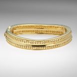 Vahe Naltchayan Gold Beaded Wave Bangle Bracelet