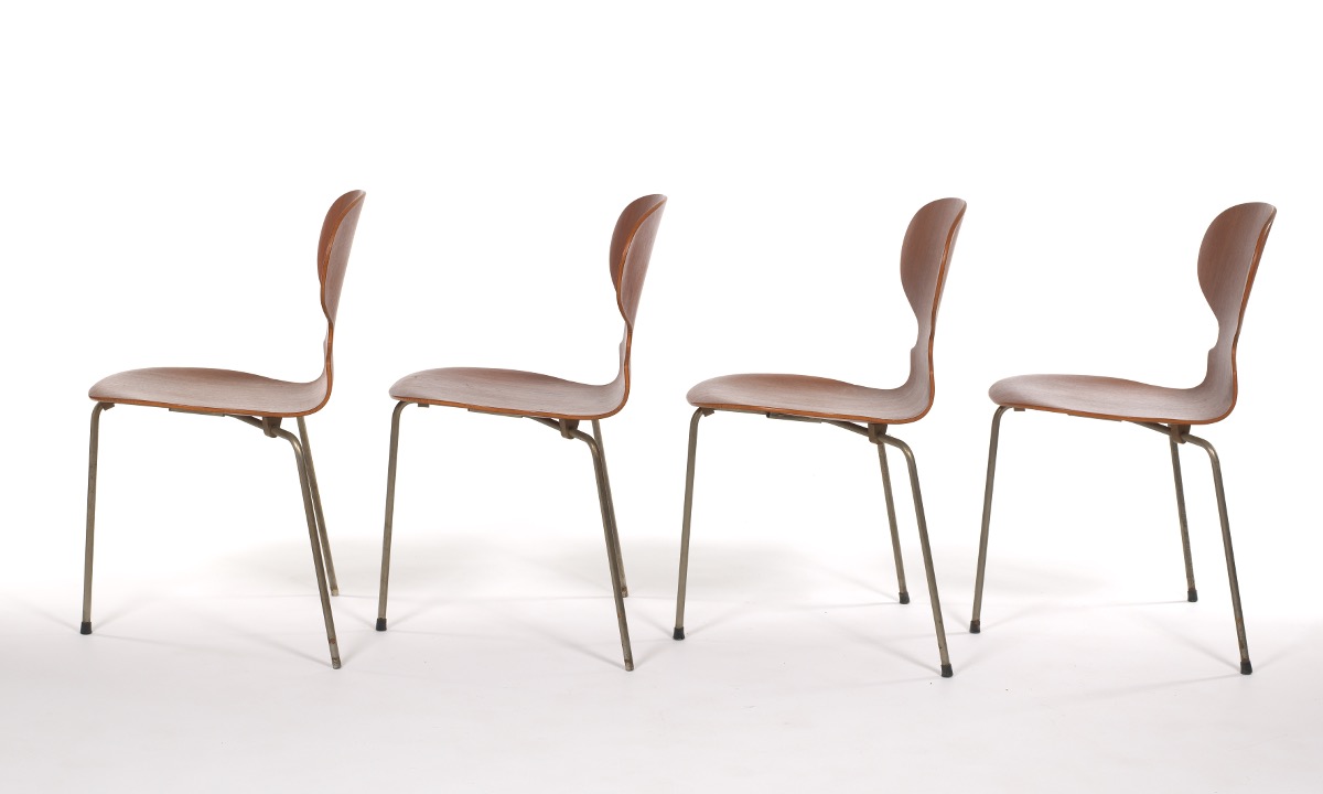 Ten Arne Jacobsen for Fritz Hansen "Ant" Wooden Chairs - Image 5 of 20