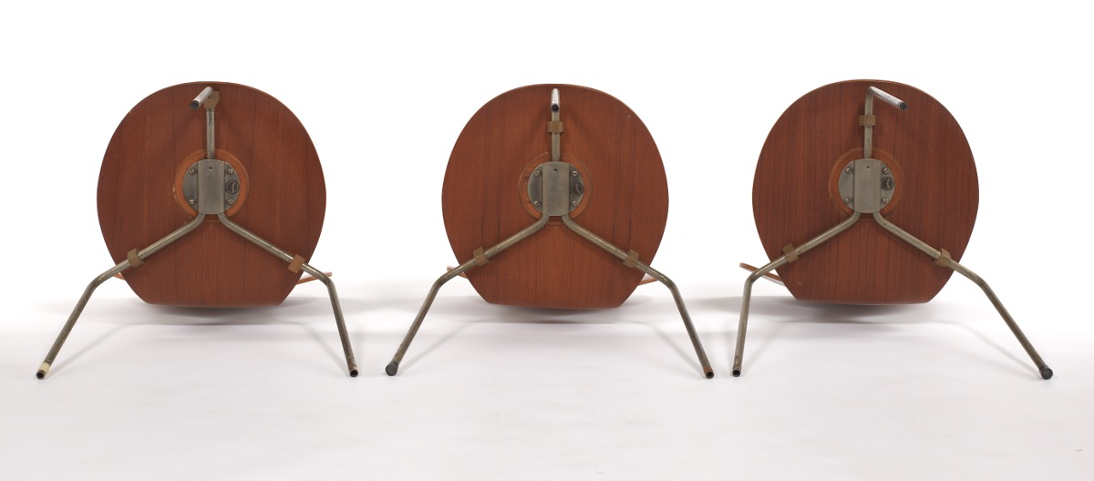 Ten Arne Jacobsen for Fritz Hansen "Ant" Wooden Chairs - Image 19 of 20