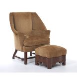 Baker Lounge Chair with Ottoman