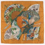 Hermes Silk Twill Scarf "Brise de Charme" Designed by Julia Abadie