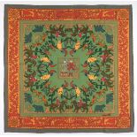 Hermes Silk Twill Scarf "Early America" Designed by Francoise de la Perriere