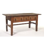 English Oak Farm Console Table