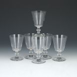 Six Baccarat Crystal, "Sully Pattern" Water Goblets, ca. 20th Century