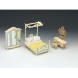 Doll House Bedroom Furniture by Bespaq Co. and Shombecker, Germany