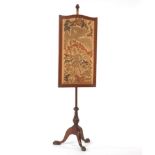 Needlepoint Fire Screen of St. George and the Dragon