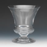 Val St. Lambert Crystal Vase, ca. Late 20th Century