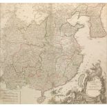 L'Empire De La Chine Dresse' d'Apres Les Cartes de l'Atlas Chinois Gilles Robert de Vaugondy (1688