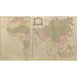 Two Maps; Carte de l'Asie, and Carte D'Afrique, by Jean Palairet (1697-1774)