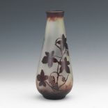 La Rochere Cameo Glass Vase, ca. 20th Century