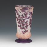 Val, E et Cie, Cameo Art Glass Vase, ca. 1930's.