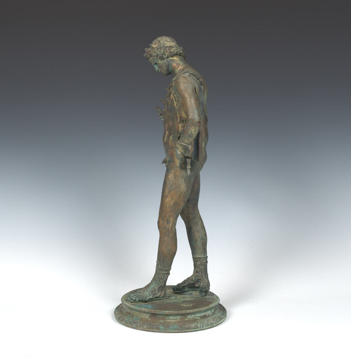 Bronze Sculpture of Praxiteles' Narcissus - Image 4 of 6