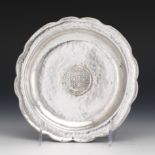 Peruvian Welsch .900 Hand Hammered Silver Bowl with Spanish 1796 Silver Coin of King Carlos IV (178