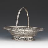 George III Sterling Reticulated Cake Basket, dated 1777-78