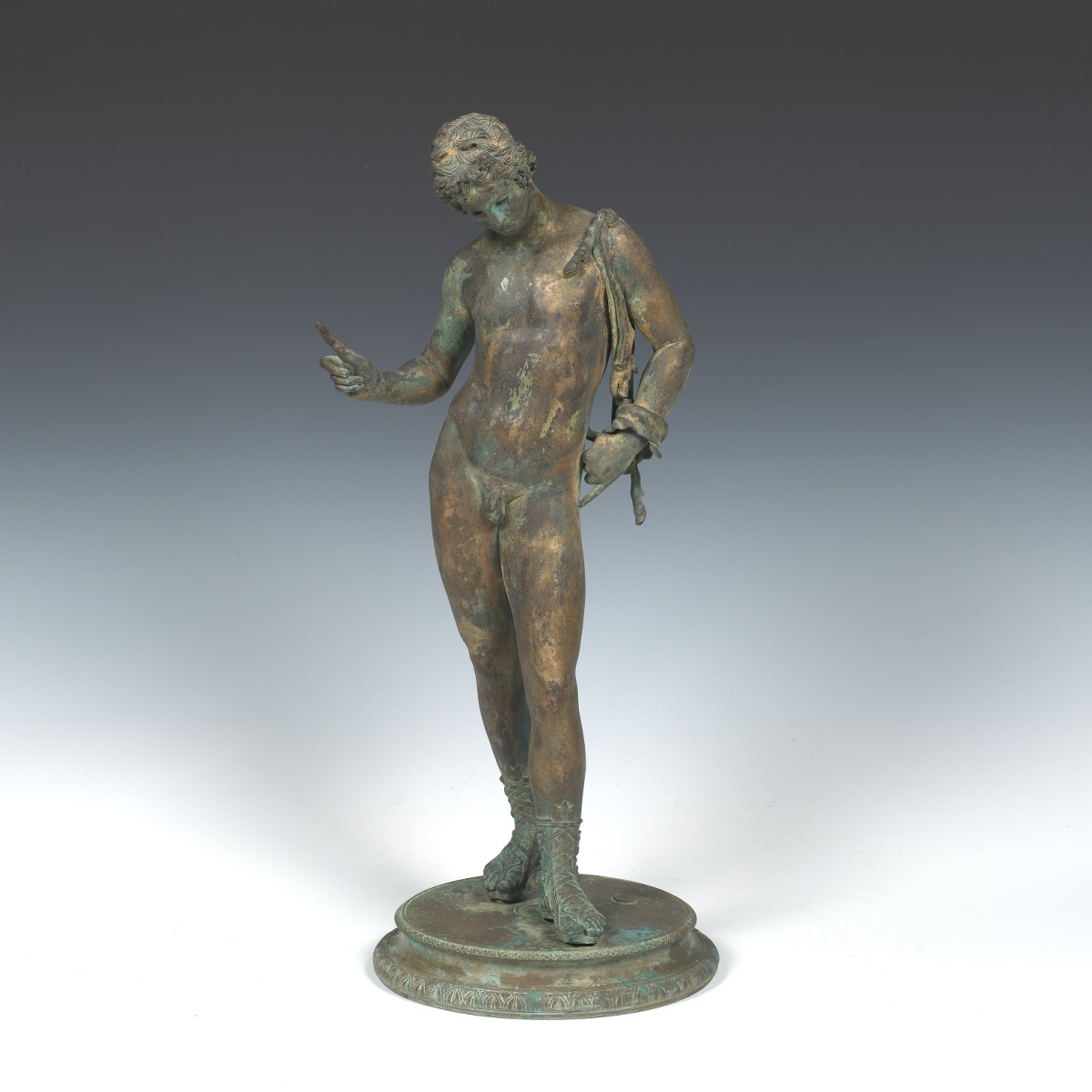 Bronze Sculpture of Praxiteles' Narcissus