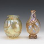 Christopher Ries and Eikholt Glass Co. Glass Vases, ca. 20th Century