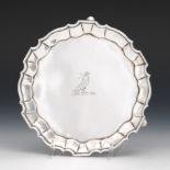 Very Rare Jamaican Sterling Silver Card Tray/Waiter/Salver, Assay Master Anthony Danvers, ca. Mid.