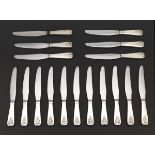 Seventeen Georg Jensen Sterling Silver Knives