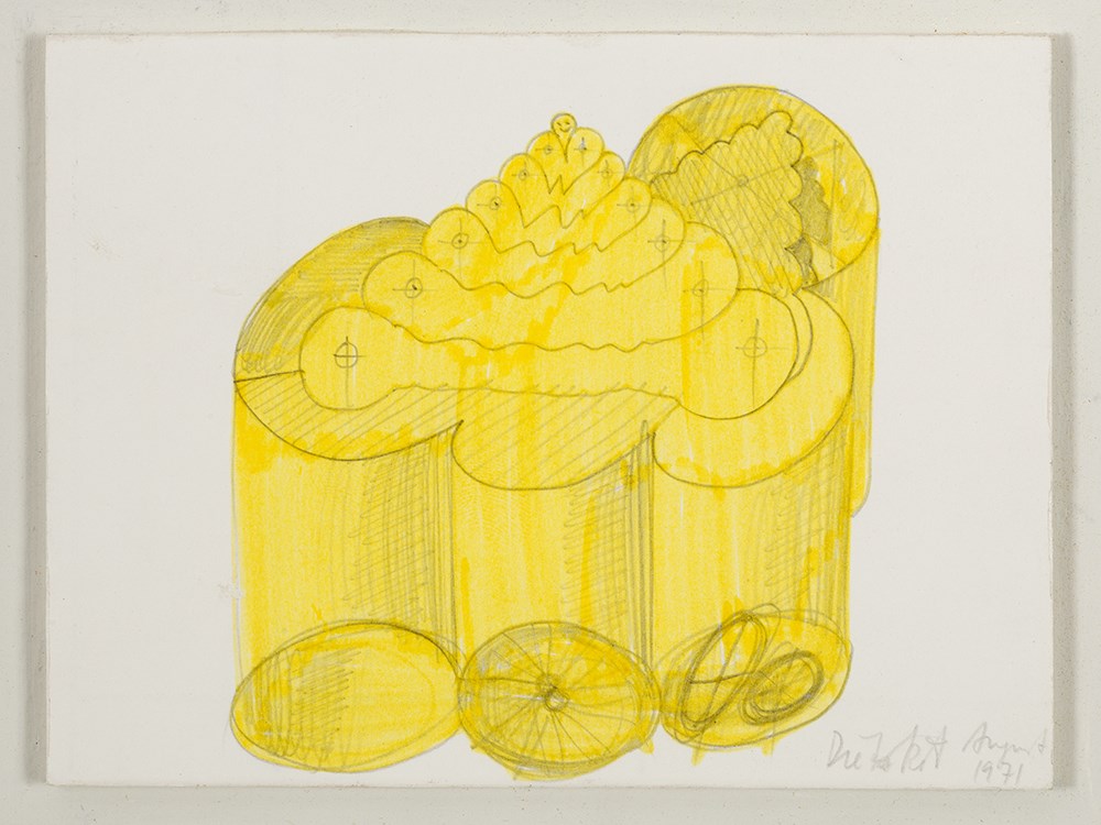 Dieter Roth (1930-1998), Widder and Messingtante, 1971Felt pen over pencil on paper, laid to - Image 6 of 13