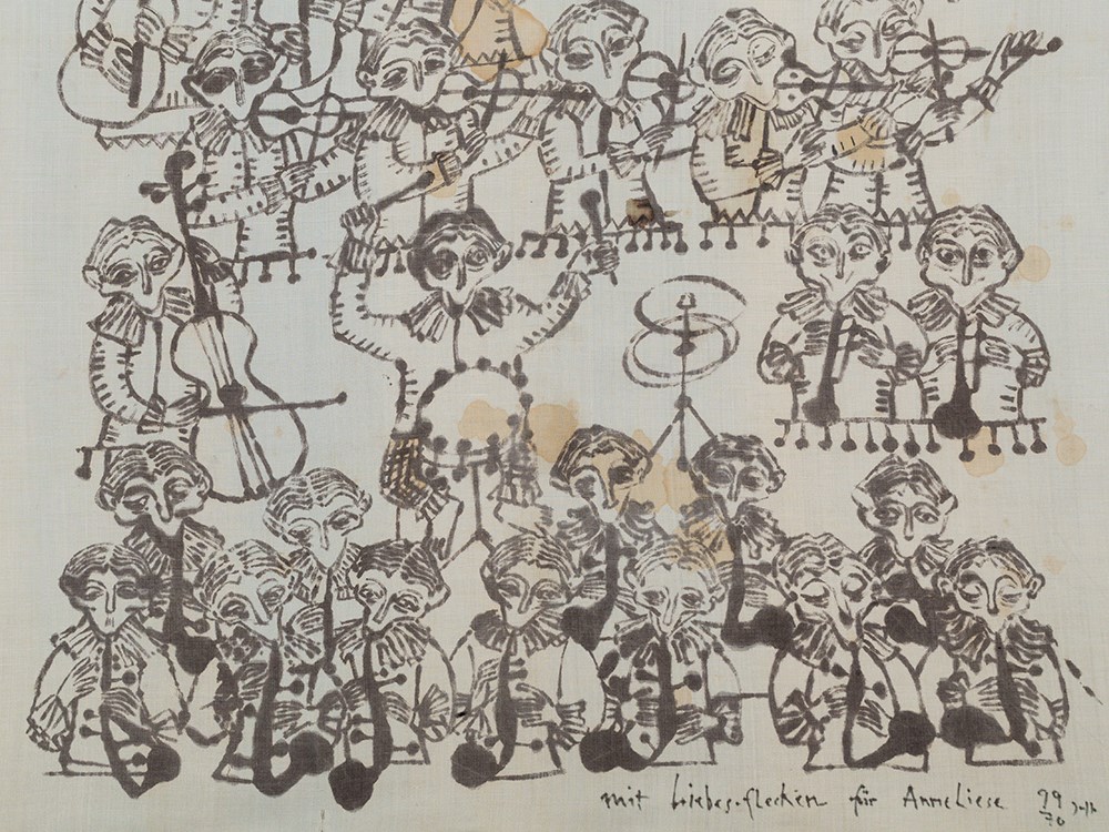 Horst Janssen (1929-1995), Drawing, Konzert der Affen, 1970Felt tip pen on viscoseGermany, 1970Horst - Image 3 of 10