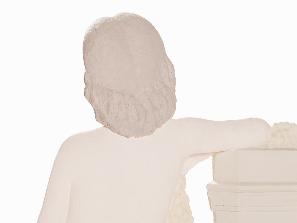 Albert Ricken (b. 1970), Felicitas, Plaster Sculpture, 2007 Plaster, partially painted, wooden - Image 10 of 12