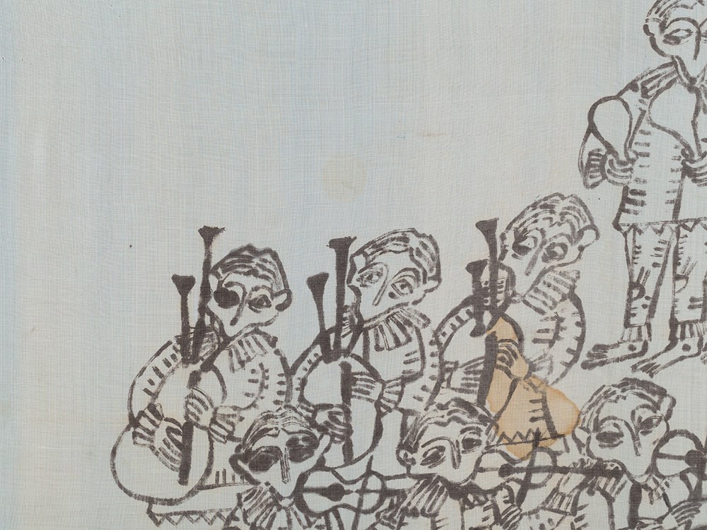 Horst Janssen (1929-1995), Drawing, Konzert der Affen, 1970Felt tip pen on viscoseGermany, 1970Horst - Image 8 of 10