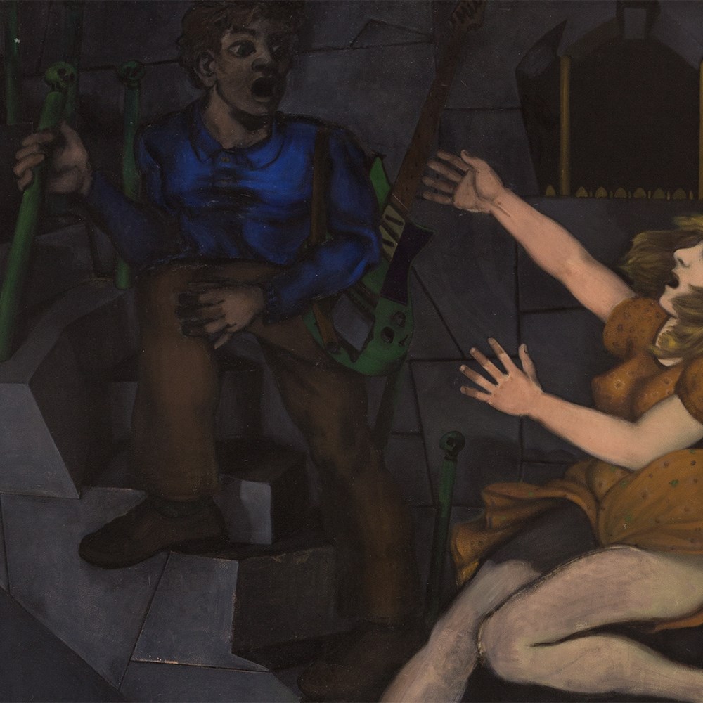 Milo Reice (b. 1952), Orpheus Losing Eurydice to Hades, 1983/86Oil on canvasUSA, 1983/86Milo - Image 8 of 8