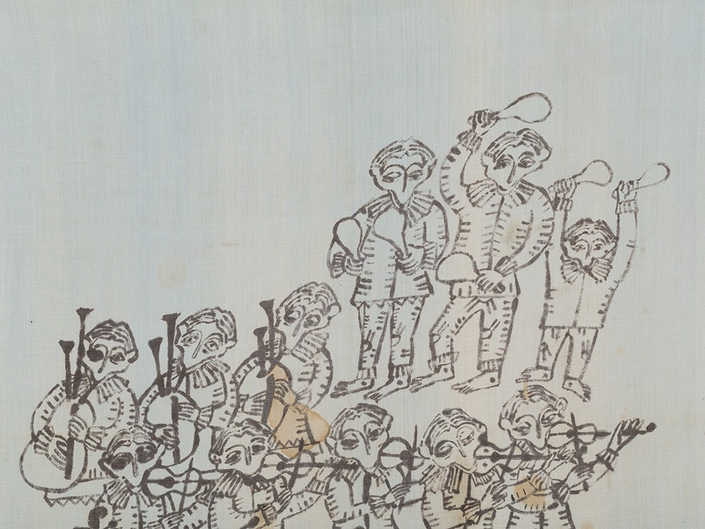 Horst Janssen (1929-1995), Drawing, Konzert der Affen, 1970Felt tip pen on viscoseGermany, 1970Horst - Image 7 of 10