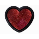 Ryan Callanan (b. 1981), Glitter Heart Red, Mixed Media, 2011 Hand-painted glass, Perspex with two