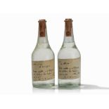2 Bottles 1992 Levi Serafino Grappa Romano Levi with Poems Two bottles of GrappaProduced by