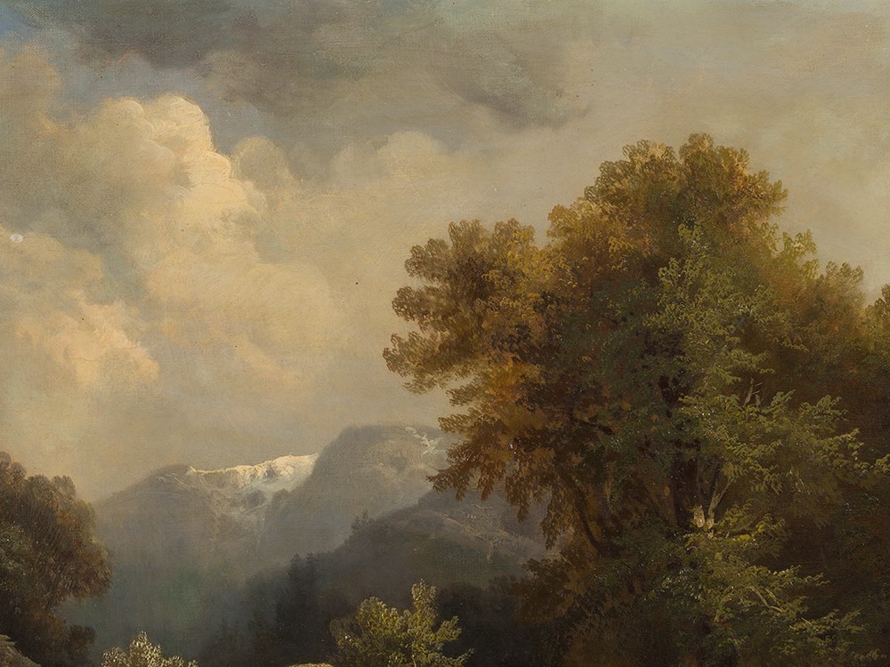 Franz Emil Krause (c.1836-1900), Landscape, Oil, 19th C. Oil on canvasGermany, 19th centuryFranz - Image 6 of 11