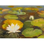 Dirk Smorenberg (1883-1960), Water Lilies, Oil, c. 1925 Oil on canvasHolland, presumably around