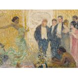 Fernand Lantoine (1876-1955), Dance Performance, c. 1910 Oil on cardboard, laid down on