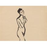 Aloys Wach (1892-1940), Female Nude, India Ink, 1921India ink drawing on cream wove paperAustria,