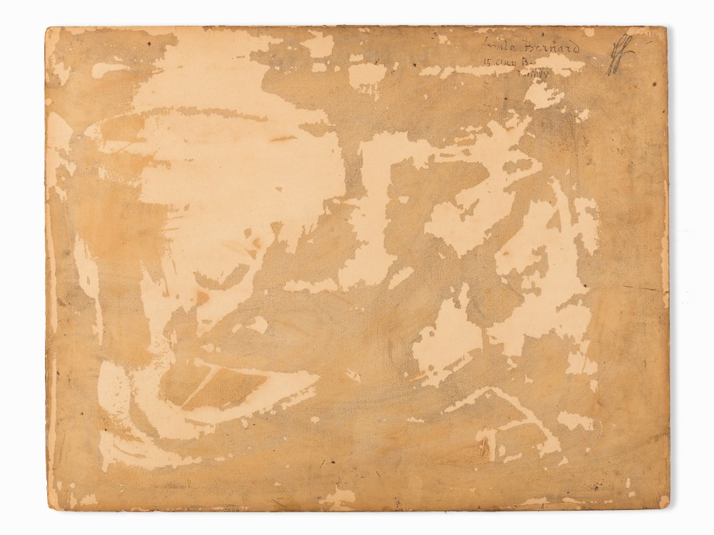 Émile Bernard, La Sicilienne au Bouquet de Fleurs, 1922Oil on paper, laid on cardboardItaly/ - Image 8 of 10