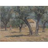 Stelios Miliadis (1881-1965), Landscape, Painting, 20th C. Oil on panelGreece, 20th centuryStelios