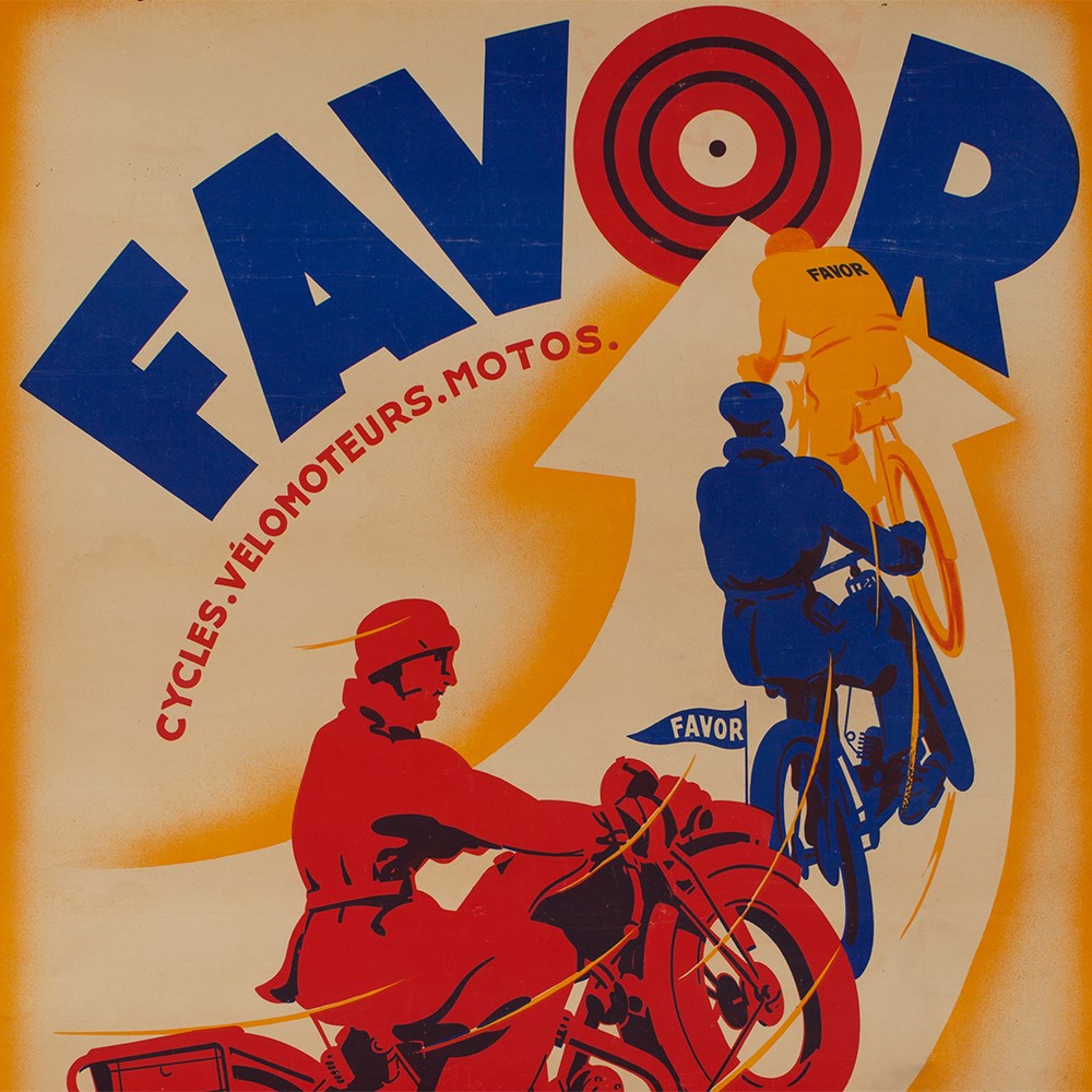 Rare advertising poster for "Favor" by L. Matthey, circa 1930 France, circa 1930Lithography - Image 8 of 8