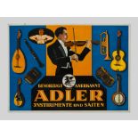 Embossed advertising cardboard for Adler instruments, 1910 Germany, around 1910Embossed cardboard,