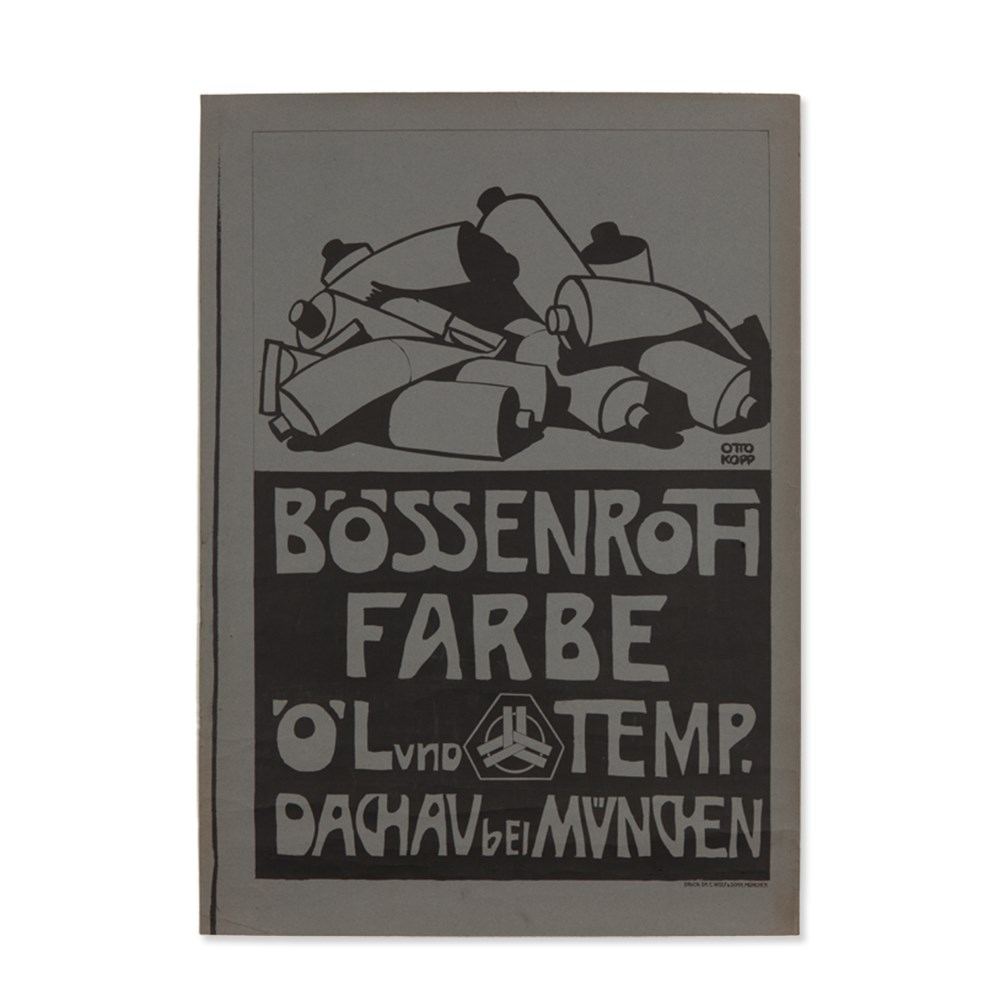 Otto Kopp, Poster „Bössenroth Paint“, Germany, 1906-10Lithography on cardboardGermany / Munich, - Image 6 of 6