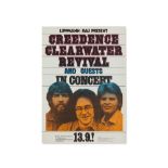 ‘Creedence Clearwater Revival’ Concert Poster, G. Kieser, 1971Offset print on paperGermany,