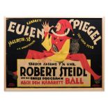 Reinhard Hoffmüller, Poster Eulenspiegel Cabaret, Berlin, 1920 Color lithograph on paperBerlin,