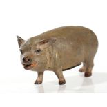 Antique piggy bank, Germany, around 1900 Die-cast zinc, hand colouredGermany, around 1900Beautiful