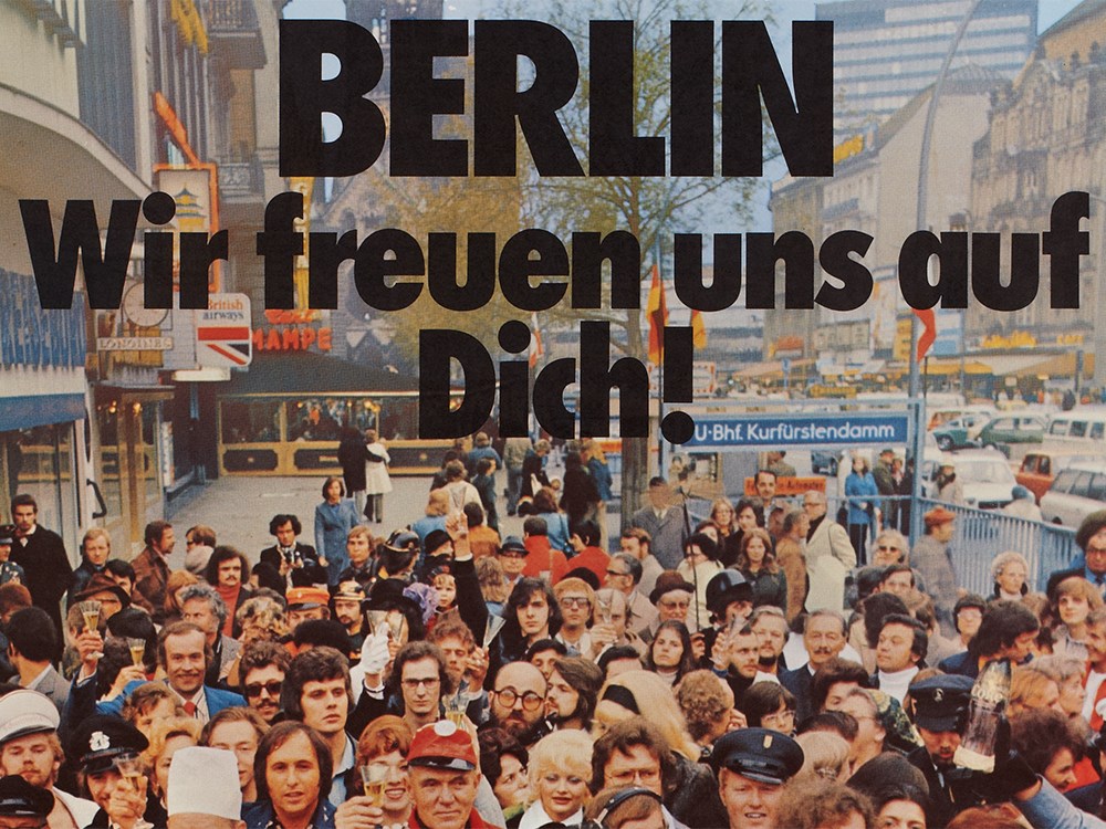 West-Berlin “World city cocktails“ advertising poster, 1970s Germany, around 1970Offset print on