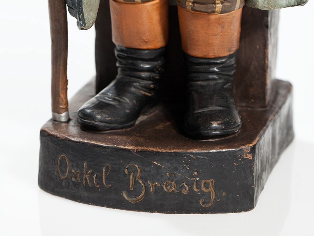 Figural tobacco jar with Uncle Braesig, Abicht & Co., c. 1910 Germany, around 1910Abicht & Co. - Image 8 of 12