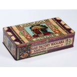 Rare Wascana Cigars Tin Box, Holland, around 1920 Holland, around 1920Lithographed tin with gold