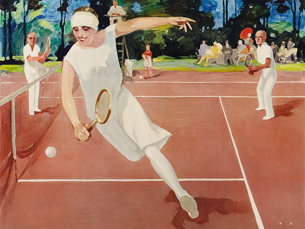 Art Poster, “In the Tournament”, after Jupp Wiertz, 1930s Art Print on cardboardGermany,