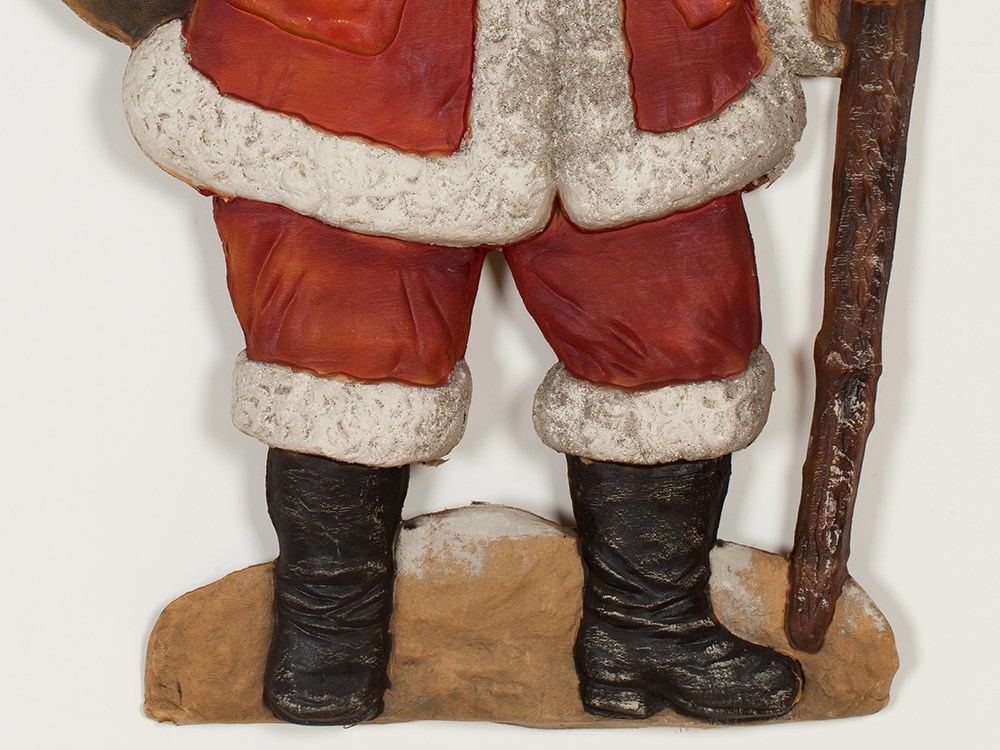 Decorative Father Christmas, Papier-mâché, Germany, around 1900 Die cut, embossed and hand-painted - Image 6 of 7